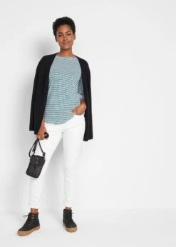 T-shirt Manches Longues à Encolure Bateau -Venus Mode Winkel 21285787 7ToFqvrK