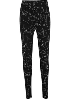 Legging Avec Taille Confortable, Imprimé