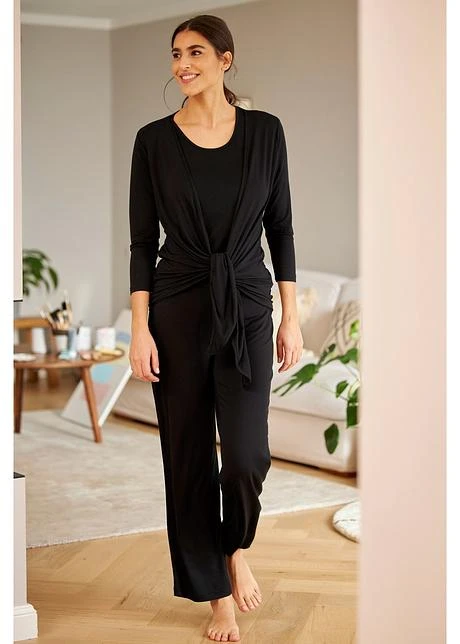 Top, Gilet 3/4, Pantalon (Ens. 3 Pces.) Avec Viscose 9 Top, Gilet 3/4, Pantalon (Ens. 3 Pces.) Avec Viscose - Afbeelding 7