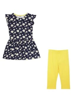 Robe Fille + Legging 3/4 (ens. 2 Pces.) En Jersey De Coton -Venus Mode Winkel 21302383 iHOUQRi4