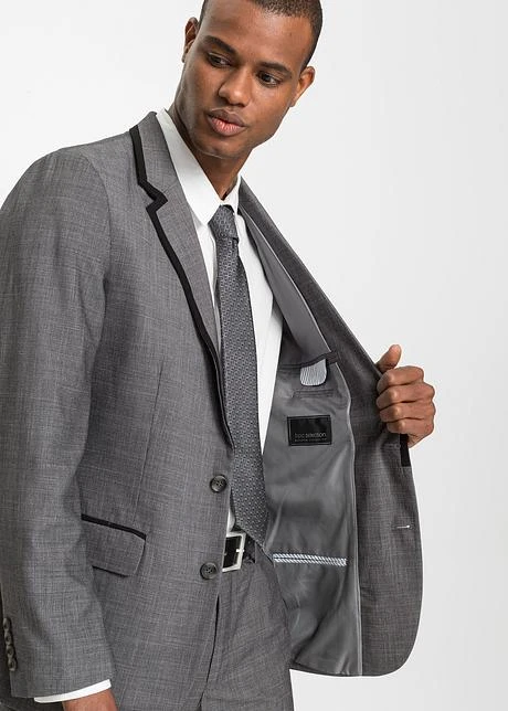 Costume 3 Pièces : Veste De Costume, Pantalon, Cravate Slim Fit 8 Costume 3 Pièces : Veste De Costume, Pantalon, Cravate Slim Fit - Afbeelding 6