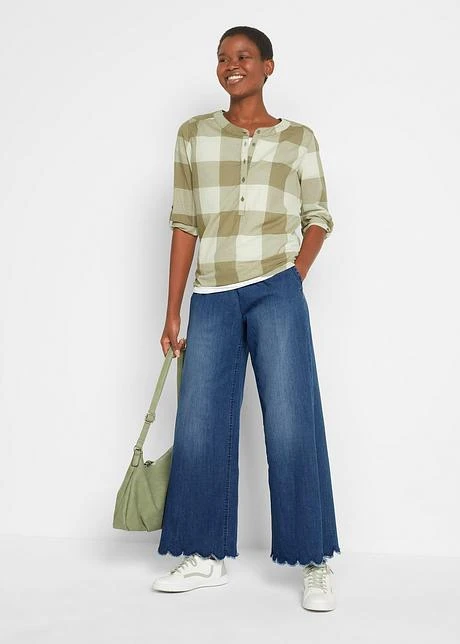 Jean Extra Large Avec Base Ondulée Et Taille Confortable 6 Jean Extra Large Avec Base Ondulée Et Taille Confortable - Afbeelding 4