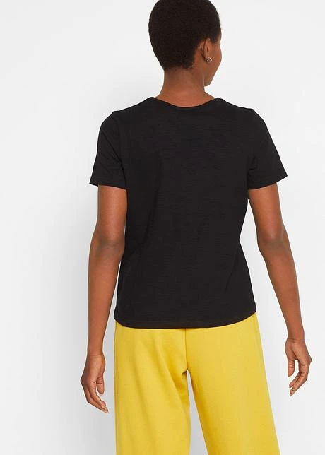 T-shirt En Coton Avec Message Imprimé 5 T-shirt En Coton Avec Message Imprimé - Afbeelding 3