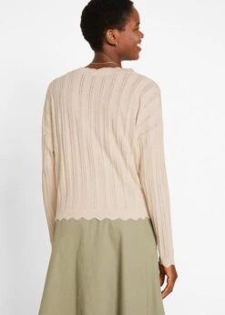 Gilet Court En Maille Ajourée Avec Viscose -Venus Mode Winkel 21309267 MNqBTzg8