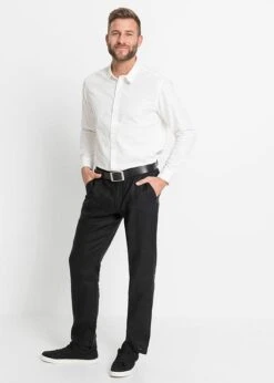 Pantalon Chino En Lin Avec Taille Confortable Regular Fit, Straight -Venus Mode Winkel 21310977 M8PIpjKj