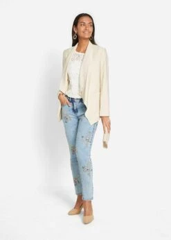 Jean à Broderie Florale  -Venus Mode Winkel 21312446 17UWgnC3