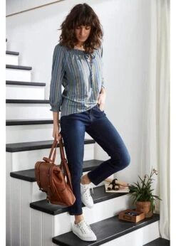 T-shirt Tunique à Manches 3/4, Rayé -Venus Mode Winkel 21314710 jIqHKcum