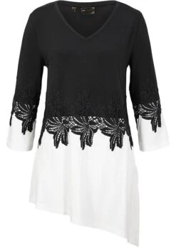 T-shirt Long De Coupe Asymétrique Avec Dentelle 17 T-shirt Long De Coupe Asymétrique Avec Dentelle -Venus Mode Winkel 21317428 sB6UzRmD