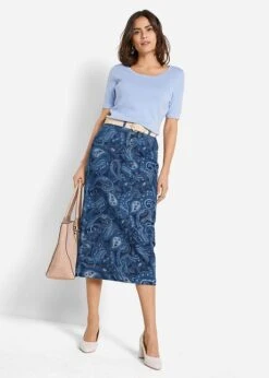 Jupe En Jean Imprimé -Venus Mode Winkel 21317604 0ucdjlnH