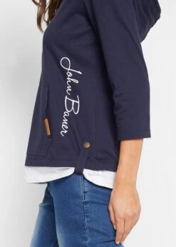 T-shirt à Capuche, Manches 3/4 -Venus Mode Winkel 21318362 8ZEn6fs6