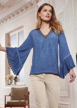 Tunique En Jersey De Viscose Avec Dentelle -Venus Mode Winkel 22001670 R8F22O5J