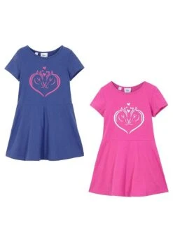 Lot De 2 Robes En Jersey Fille, Manches Courtes 11 Lot De 2 Robes En Jersey Fille, Manches Courtes -Venus Mode Winkel 22005147 1drn2g58