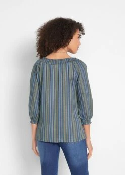 T-shirt Tunique à Manches 3/4, Rayé -Venus Mode Winkel 22008649 SvvjwMor