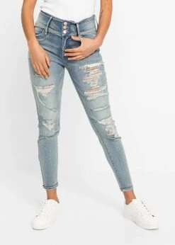 Rainbow Jean Skinny Taille Haute Avec Effets Destroyed -Venus Mode Winkel 22011905 ysKTaLzp