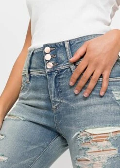 Rainbow Jean Skinny Taille Haute Avec Effets Destroyed -Venus Mode Winkel 22011907 bvYQRW9Z