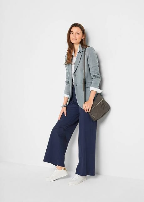 Blazer En Jersey Coton Cintré 6 Blazer En Jersey Coton Cintré - Afbeelding 4