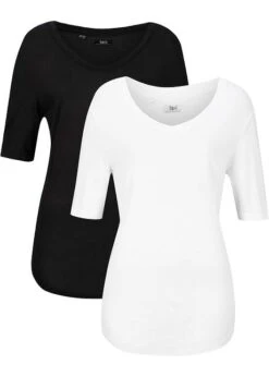 Lot De 2 T-shirts En Viscose 17 Lot De 2 T-shirts En Viscose -Venus Mode Winkel 22017150 GTPxMM7k