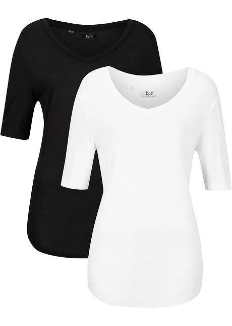 Lot De 2 T-shirts En Viscose 9 Lot De 2 T-shirts En Viscose - Afbeelding 7