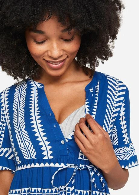 Robe Longue De Grossesse Avec Fonction Allaitement En Viscose 8 Robe Longue De Grossesse Avec Fonction Allaitement En Viscose - Afbeelding 6