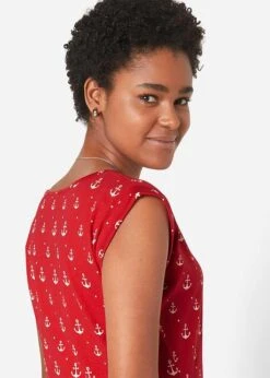 Robe T-shirt à Manches Papillon Et Imprimé -Venus Mode Winkel 22023692 FI4wpZPg