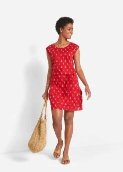 Robe T-shirt à Manches Papillon Et Imprimé -Venus Mode Winkel 22023704 X7g6nY0r