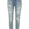 Rainbow Jean Skinny Taille Haute Avec Effets Destroyed -Venus Mode Winkel 22025694 yjlq4LNL