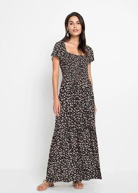 Robe Longue En Viscose, Taille Courte 4 Robe Longue En Viscose, Taille Courte - Afbeelding 2