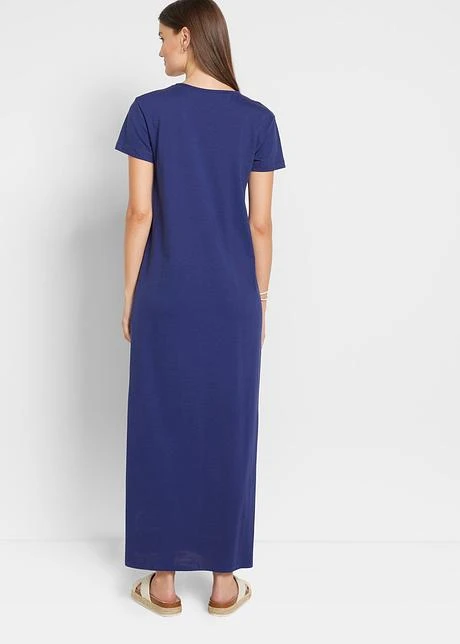 Robe Longue En Coton Avec Fente 5 Robe Longue En Coton Avec Fente - Afbeelding 3