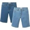 Lot De 2 Bermudas En Jean Extensibles Coupe Confort, Regular