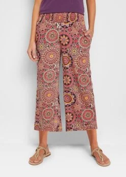 Jupe-culotte Large En Jersey Avec Large Taille Smokée, Longueur 7/8 -Venus Mode Winkel 22048007 N94wHQUc