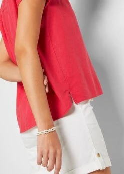 Blouse Mélangée Lin, Mi-manches 14 Blouse Mélangée Lin, Mi-manches -Venus Mode Winkel 22048194 XaxeF42L