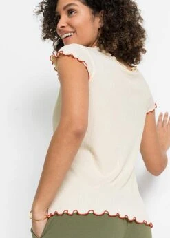 T-shirt Côtelé à Imprimé 13 T-shirt Côtelé à Imprimé -Venus Mode Winkel 22062257 KrywKace