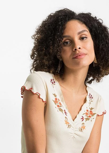 T-shirt Côtelé à Imprimé 7 T-shirt Côtelé à Imprimé - Afbeelding 5