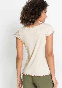 T-shirt Côtelé à Imprimé 10 T-shirt Côtelé à Imprimé -Venus Mode Winkel 22062262 yWunrYhb