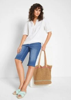 Bermuda En Jean Confort Stretch -Venus Mode Winkel 22065497 MuBLQaLs