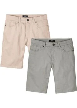 Lot De 2 Bermudas Extensibles, Regular Fit