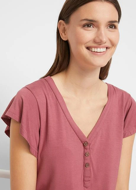 Blouse T-shirt De Grossesse Avec Fonction Allaitement Avec Viscose 8 Blouse T-shirt De Grossesse Avec Fonction Allaitement Avec Viscose - Afbeelding 6