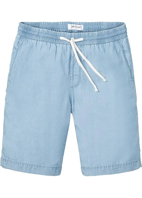 Bermuda Taille Extensible En TENCEL™ Lyocell, Loose Fit 10 Bermuda Taille Extensible En TENCEL™ Lyocell, Loose Fit - Afbeelding 8