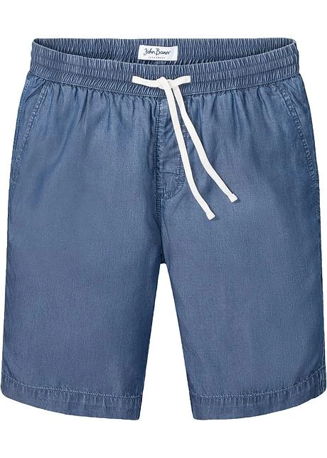 Bermuda Taille Extensible En TENCEL™ Lyocell, Loose Fit 9 Bermuda Taille Extensible En TENCEL™ Lyocell, Loose Fit - Afbeelding 7