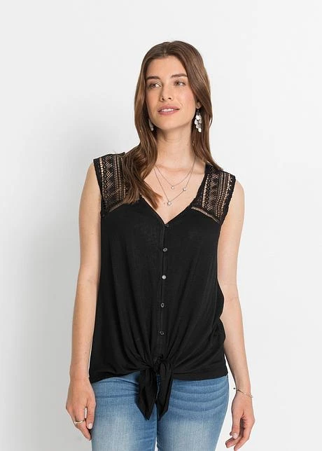 Top à Dentelle En Viscose 4 Top à Dentelle En Viscose - Afbeelding 2