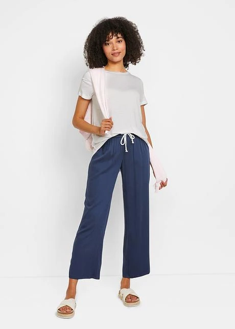 T-shirt Long En Viscose Avec Base Arrondie 6 T-shirt Long En Viscose Avec Base Arrondie - Afbeelding 4