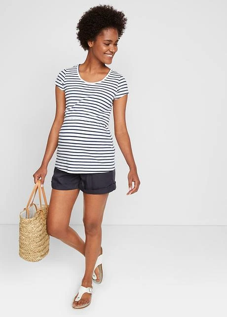 Short De Grossesse En Twill 6 Short De Grossesse En Twill - Afbeelding 4