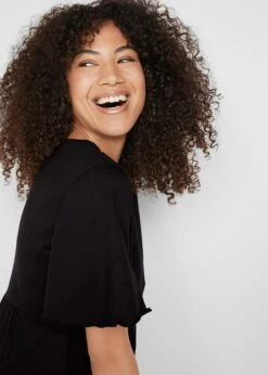 Robe à Volants Plats Longueur Genou En Coton -Venus Mode Winkel 22105668 UD0702CL