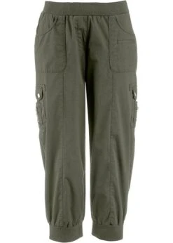 Pantalon Cargo 3/4 En Coton Avec Taille élastiquée