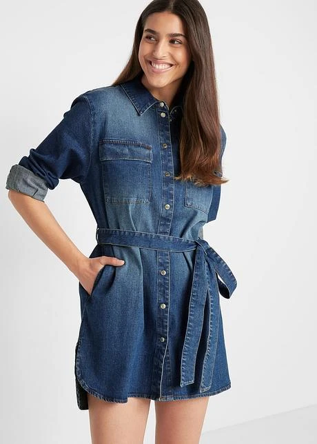 Robe En Jean Avec Ceinture 4 Robe En Jean Avec Ceinture - Afbeelding 2