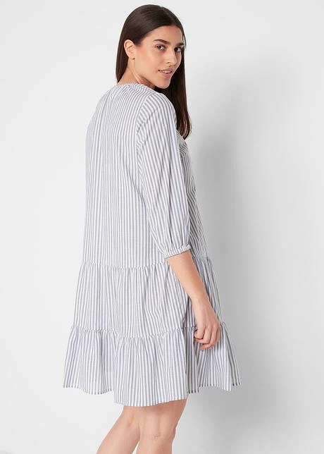 Robe-tunique Manches 3/4, Rayée 5 Robe-tunique Manches 3/4, Rayée - Afbeelding 3