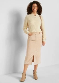 Jupe En Velours Côtelé Extensible Longueur Midi 11 Jupe En Velours Côtelé Extensible Longueur Midi -Venus Mode Winkel 22134004 VqdDmMZD