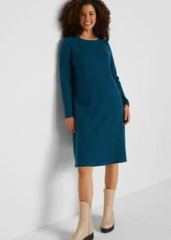 Robe En Maille Basique Avec Coton Recyclé -Venus Mode Winkel 22134038 LvsyfsCr