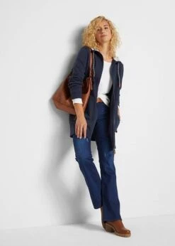 Gilet Sweat Long à Capuche -Venus Mode Winkel 22136372 JOABpvZx