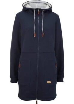 Gilet Sweat Long Ă Capuche